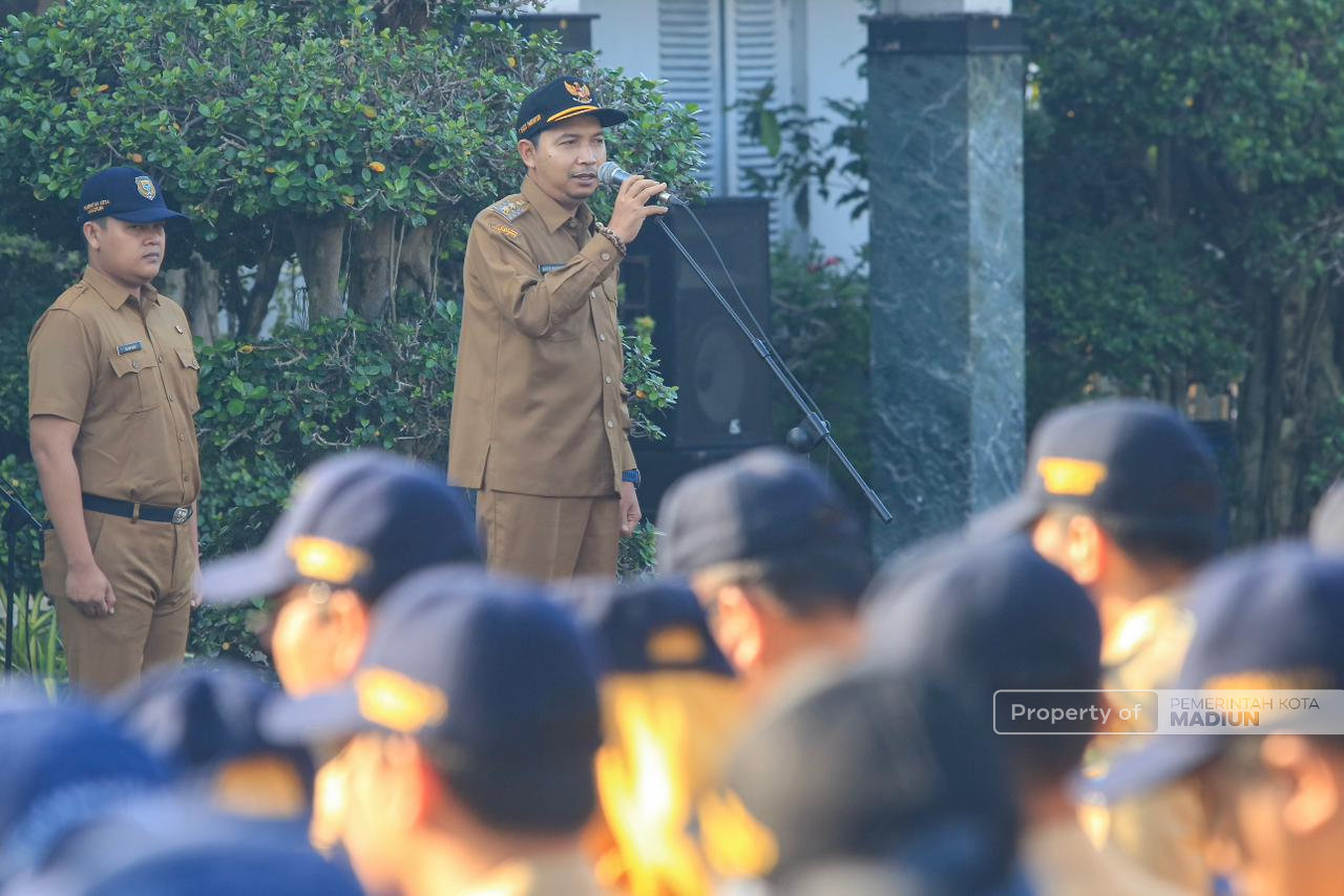Pimpin Apel Kerja, Plt Wali Kota Madiun Tekankan Kebersihan dan Optimalisasi Pelayanan