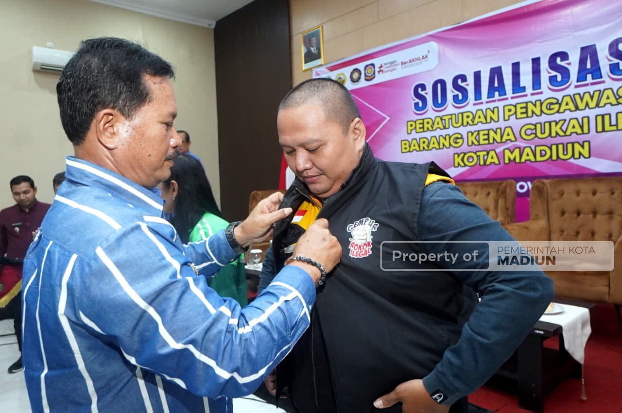 Sosialisasi Peraturan Pengawas BKC Ilegal, Wali Kota Madiun Tekankan Peran Ojek Online dalam Pemberantasan Rokok Ilegal