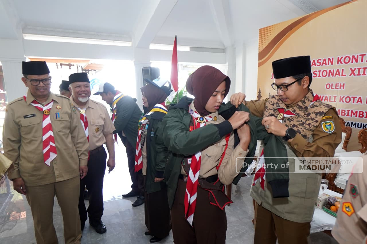 Plt Wali Kota Bekali Kontingen Jamnas XII, Minta Peserta Jadi Duta Kota Madiun