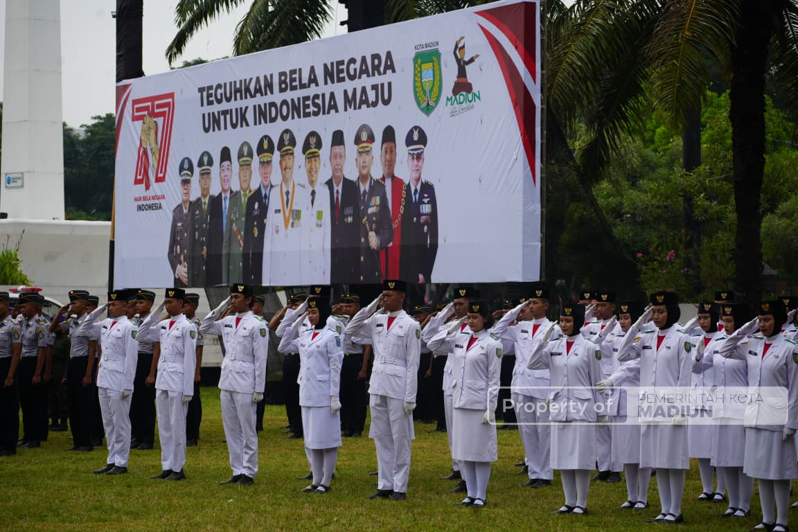 Upacara Hari Bela Negara ke-77, Wali Kota Madiun Ajak Masyarakat Perkokoh Ketahanan Sosial