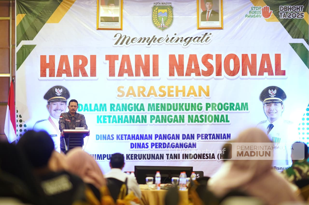 Hadiri Sarasehan Ketahanan Pangan, Wali Kota Madiun Tegaskan Ketahanan Pangan Sebagai Pilar Pembangunan Daerah