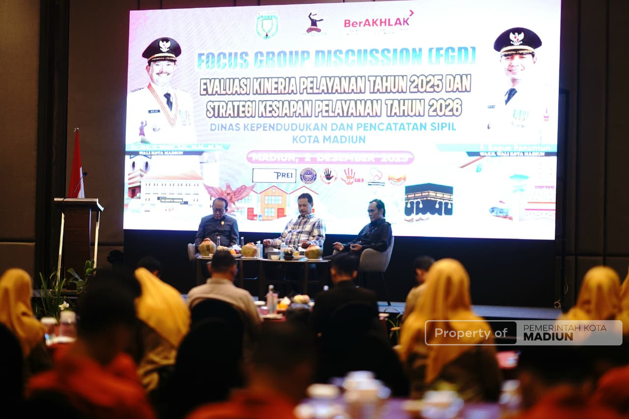 Evaluasi Kinerja dan Strategi Pelayanan, Wali Kota Madiun Dorong Keakuratan Data Kependudukan