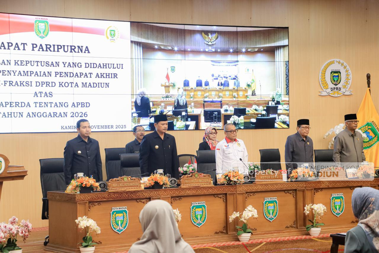 Resmi Digedok! Pemkot-DPRD Kota Madiun Sepakati Raperda APBD 2026