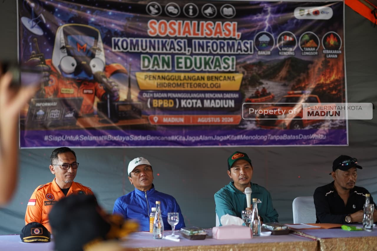 Hadapi Puncak Musim Kemarau, Pemkot Madiun Perkuat Mitigasi Lewat Sosialisasi Bencana Hidrometeorologi
