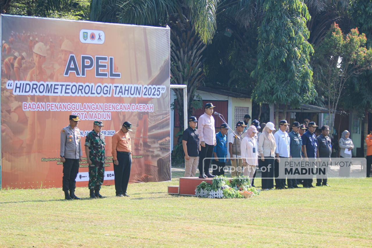 Apel Kesiapsiagaan Bencana, Pemkot Madiun Tegaskan Sinergi Hadapi Risiko Hidrometeorologi