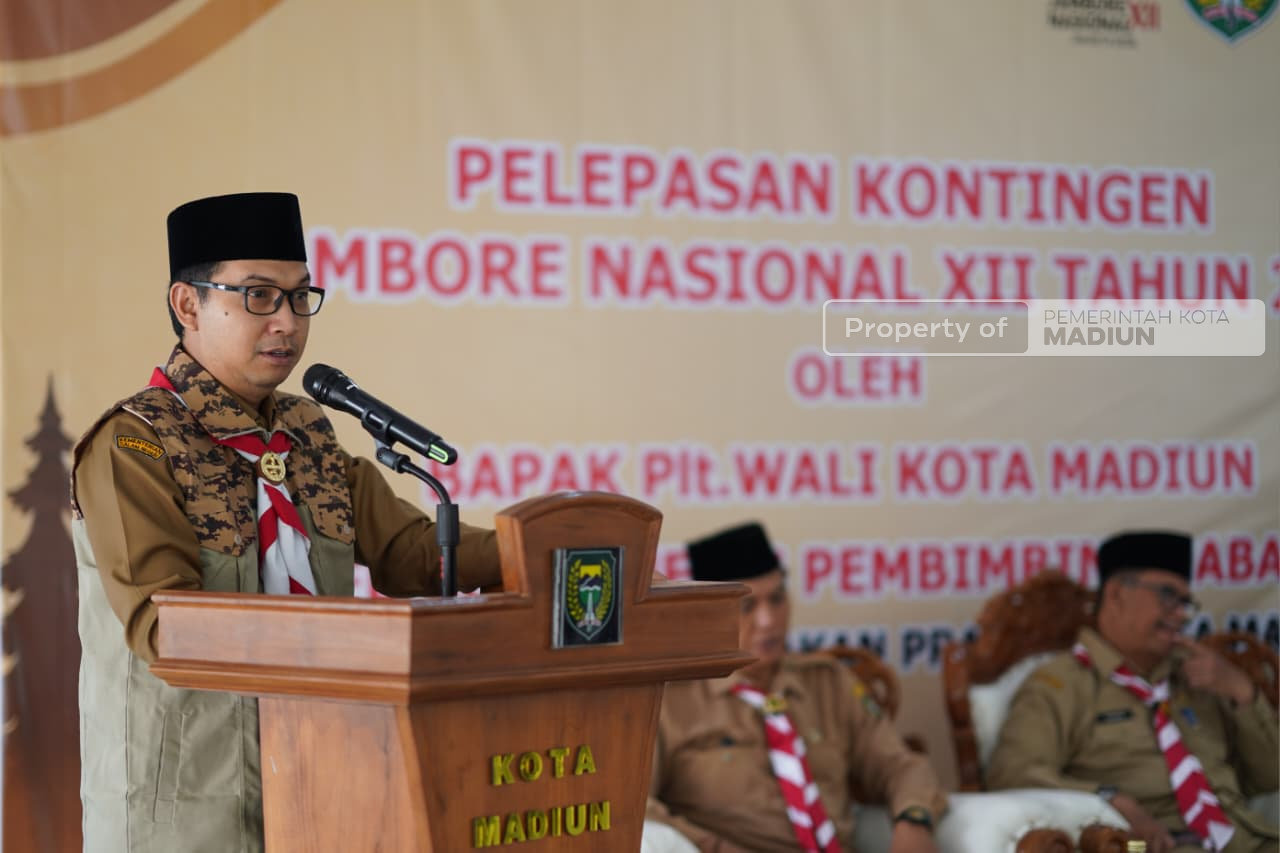 Plt Wali Kota Bekali Kontingen Jamnas XII, Minta Peserta Jadi Duta Kota Madiun