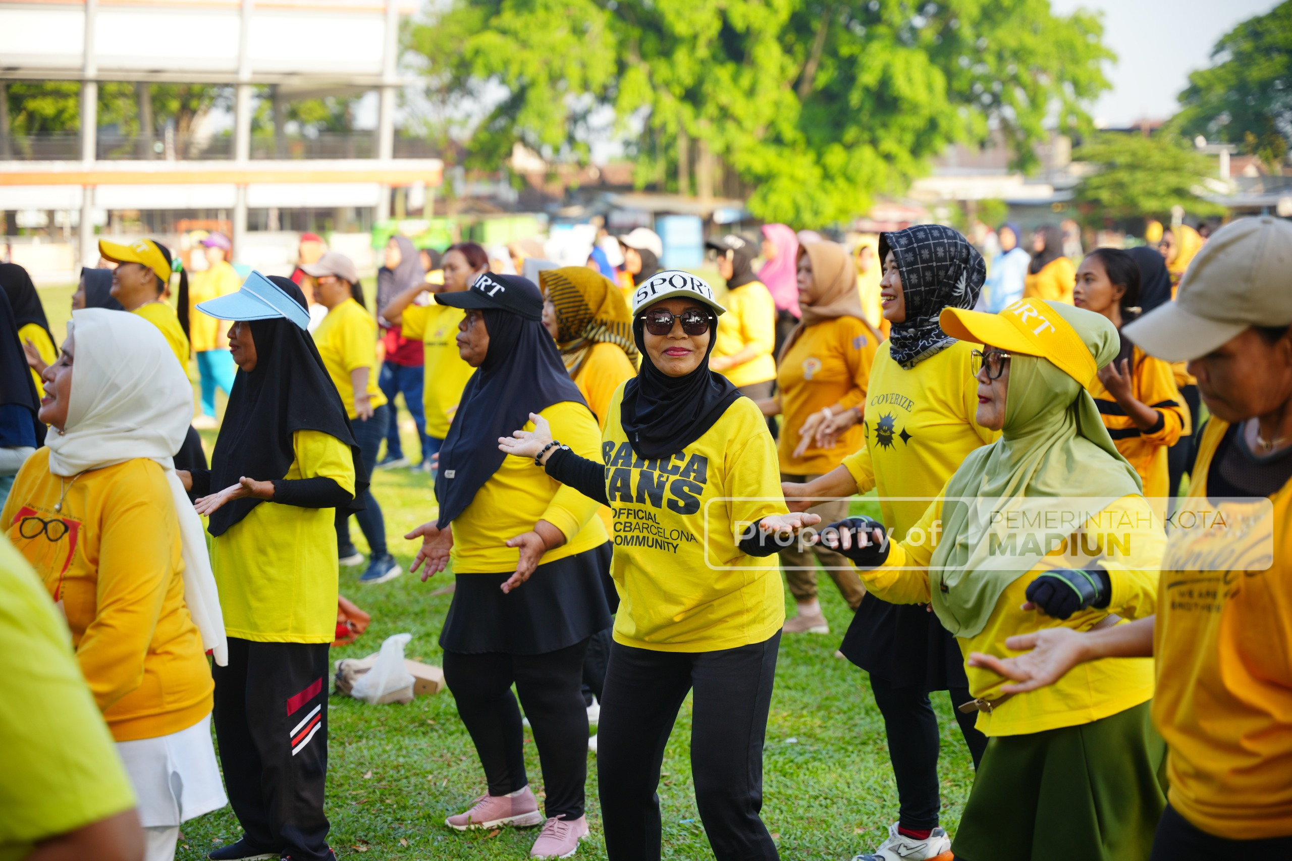 Wali Kota Madiun Hadiri Senam Bersama Peringatan HUT ke-11 Komunitas SAG
