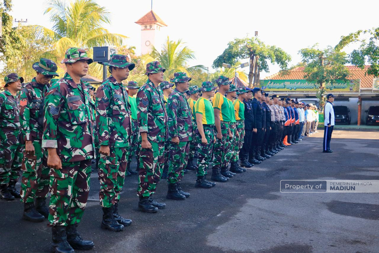 Pimpin Apel Kerja Bhakti 3 Pilar, Plt Wali Kota Madiun Harap Kota Bersih Sambut Lebaran