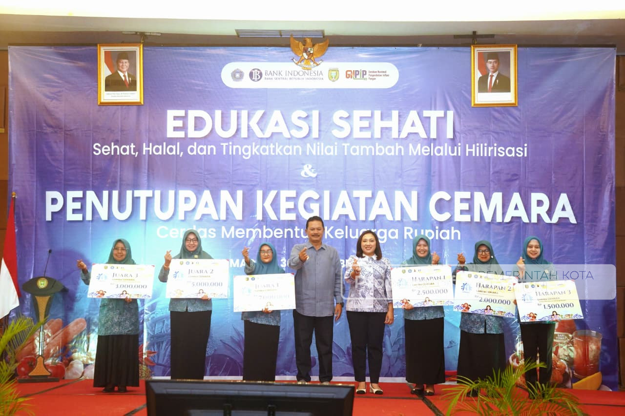 Penutupan Program CEMARA dan Beri Edukasi SEHATI, Wali Kota Tekankan Pentingnya Literasi Keuangan