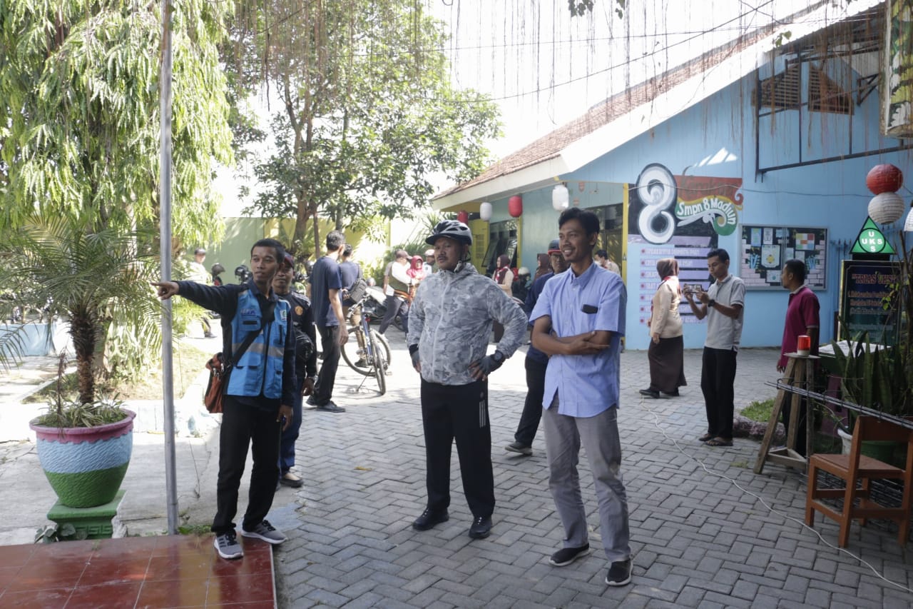 Gowes Keliling Kota, Wali Kota Cek Pembangunan Fasum Dan Sekolah