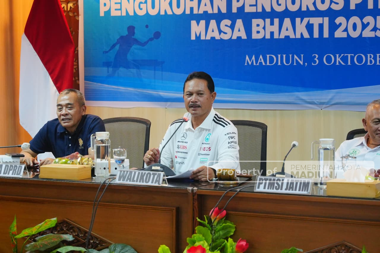 Resmi Dikukuhkan, Pengurus PTMSI Optimis Bawa Atlet Kota Madiun Berprestasi