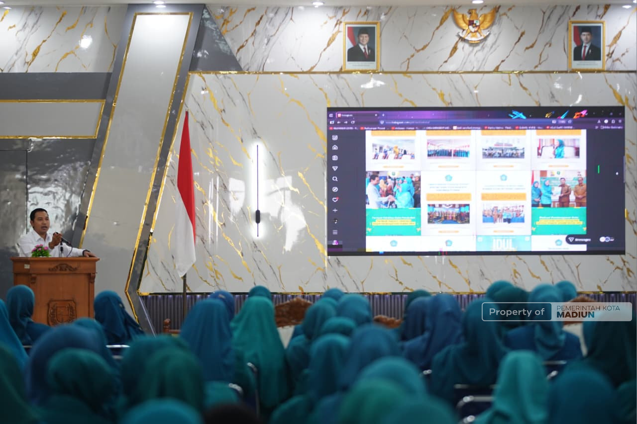 Hadiri Peringatan HKG PKK, Plt Wali Kota Madiun Tekankan Penguatan SDM Berbasis Keluarga
